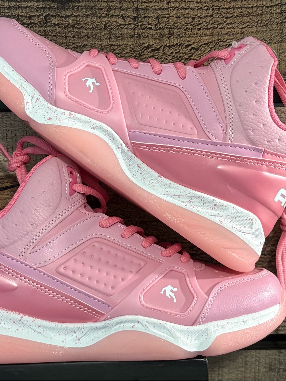 And1 Pink Kids High-Top Sneakers